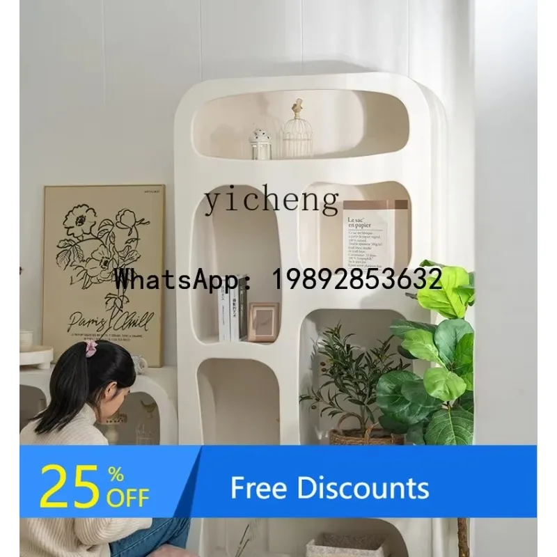 light luxury bookcase tree hole cabinet open figure cabinet high cabinet complete furniture