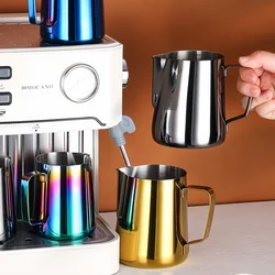 Upgraded Coffee Milk Frothing Pitcher Jug 304 Stainless Steel Precise Scale Steam Coffee Professional Advanced Coffee Utensils