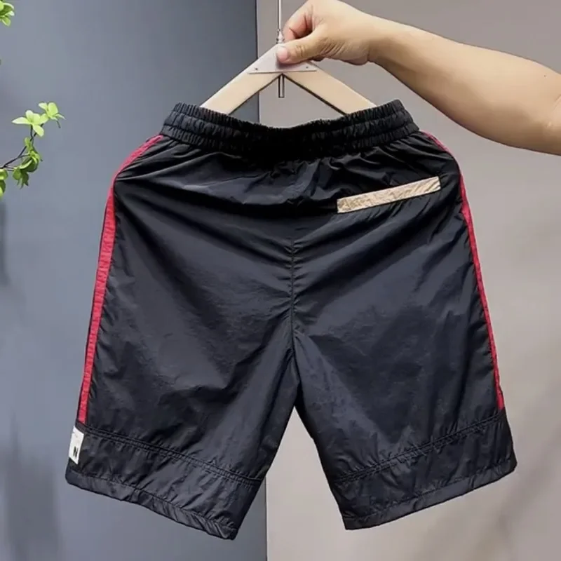 2024 Summer New Men\'s Shorts Quick-drying Casual Pants Fashionable Color-matching Loose Large Pants Personalized Shorts