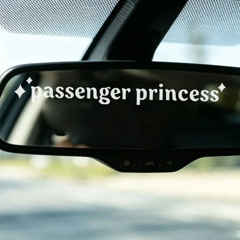 4pcs Passenger Princess Fun Car Mirror Sticker Waterproof Vinyl Decal For Auto Mirror Body Exterior Styling Decor Accessories