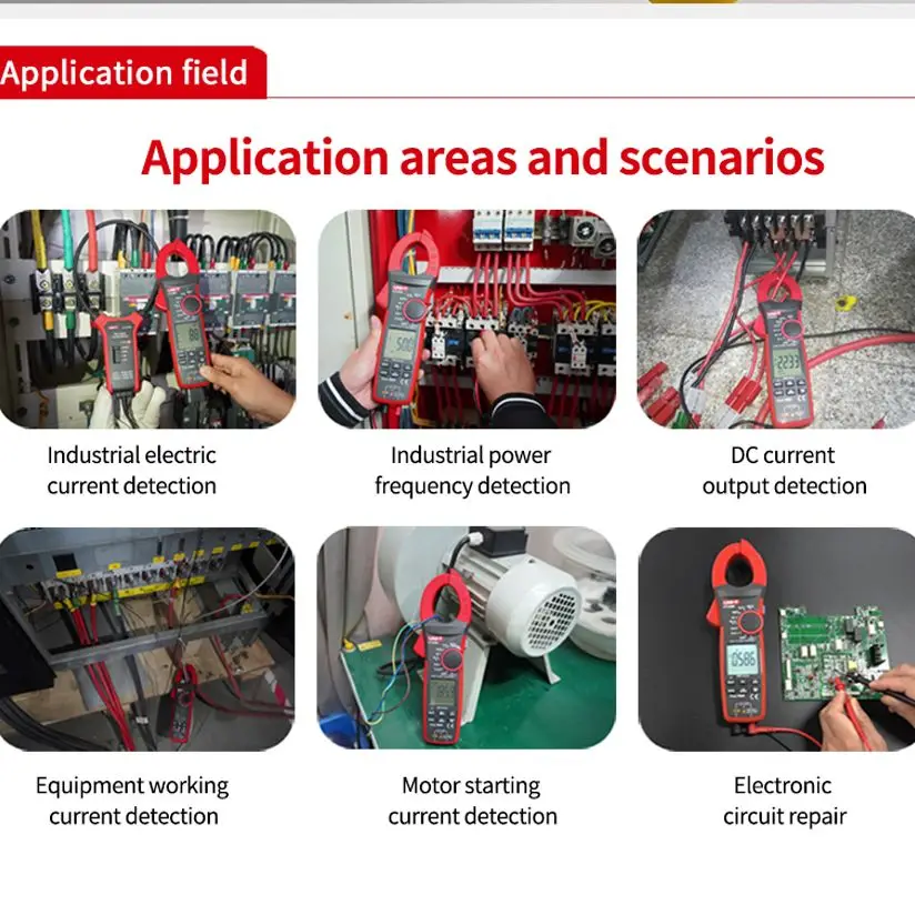 UNI-T UT206B Digital Clamp Meter DC/AC Strom 6000 Zählt Multimeter Amperemeter Spannung Tester Auto Amp Hz Kapazität NCV ohm Test