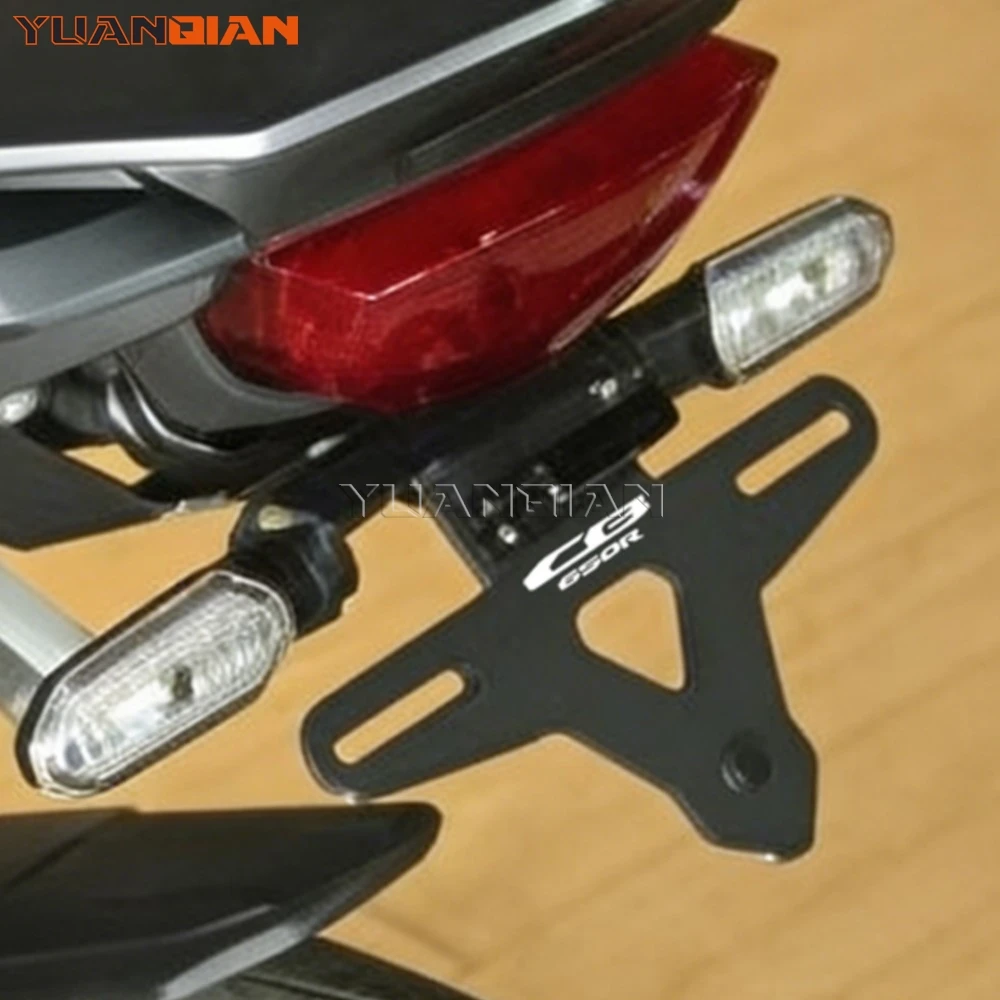 

For HONDA CBR650R CB650R 2021 - 2023 Motorcycle License Plate Holder Rear Tail Frame Fender Eliminator Bracket Kit CBR CB 650R