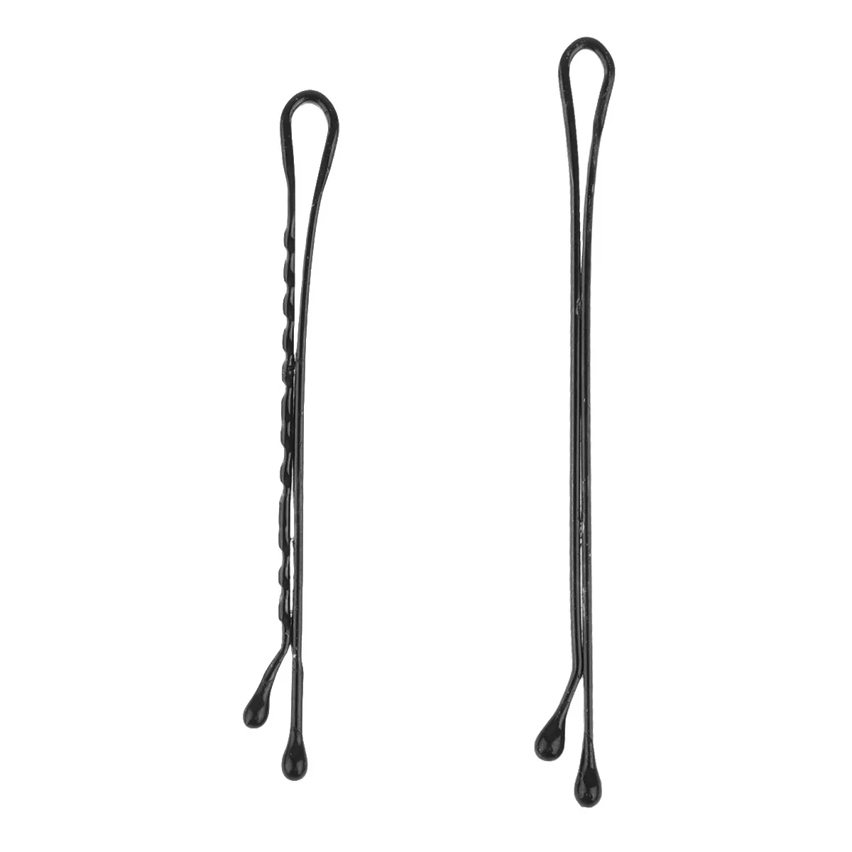 

Black Steel Wire Heavy Duty Metal Hairpins Strong Hold Braid Styling Bobby Pins For Women Girls Travel-Friendly Hair Clips