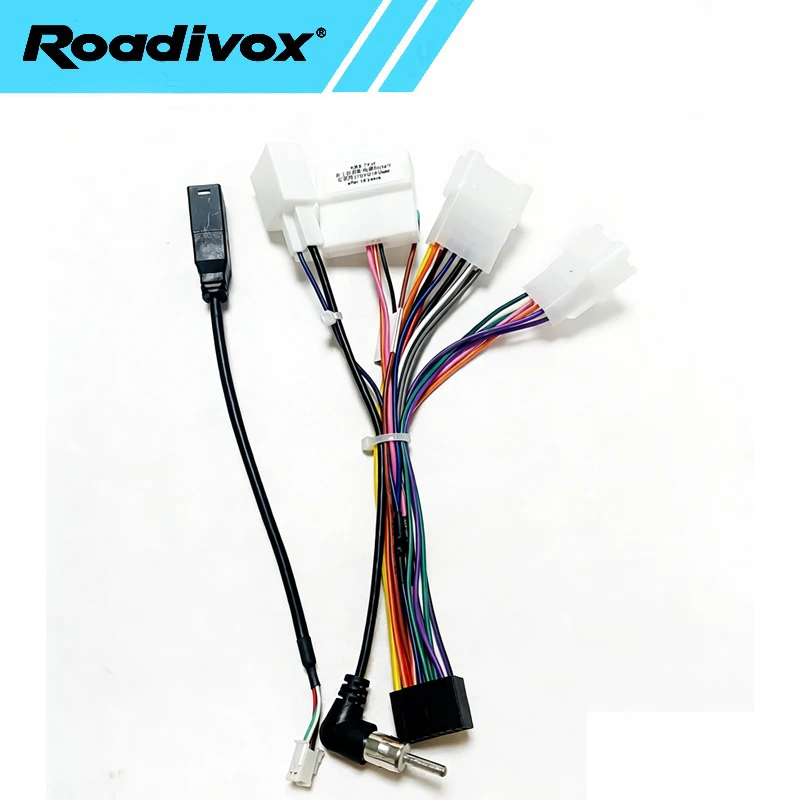 16pin Android Stereo Car Radio Wire Harness Power Cable Adapter For New Toyota Corolla Highlander RAV4 Vios Yaris reiz camry
