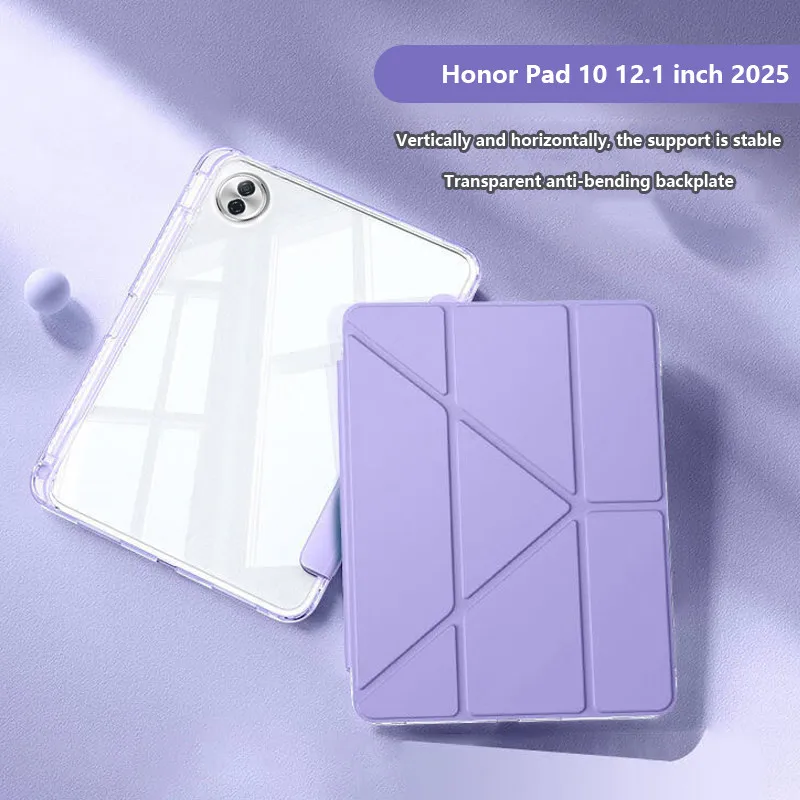 

3+Y Fold Smart Case For Honor Pad 10 12.1 inch 2025 Pad 9 V8 9 Pro GT Pro 12.3 MagicPad 2 GT2 Pro X8a GT 11.5 V9 X9a X9