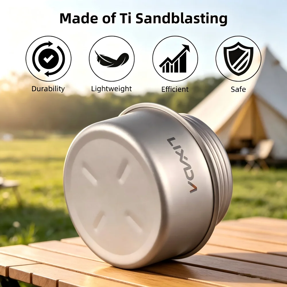 Tragbarer Mini-Alkohol-Campingkocher mit Klappständer, Edelstahlkocher für Outdoor-Picknick Notfallheizung und Kochen