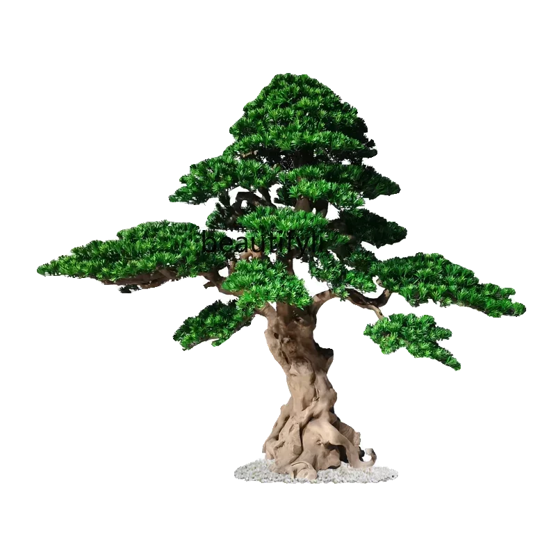 

Simulated welcome pine lohan pine tree new Chinese landscaping fake tree indoor green plant ornament