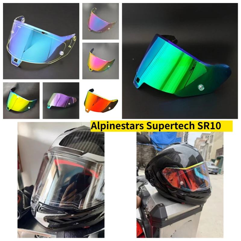 CCUUD R10 Motorcycle Helmet Lens For Alpinestars Supertech R10 Helmet Visor Windshield Shield Glasses Visor Helmet Accessories