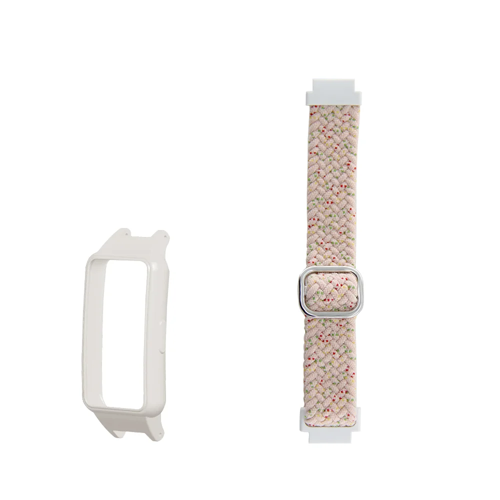 

Return Braided Slide Buckle Strap & Protective Case For Huawei Band 6/7 Honor Band 6/7 Quick Release Washable Nylon Watch Band
