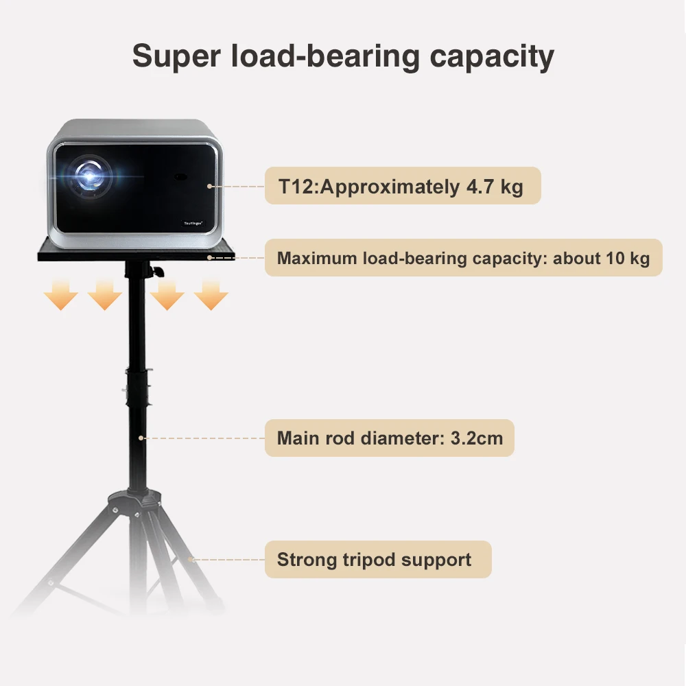 Touyinger Foldable tripod accessories with tray bracket suitable for all projectors