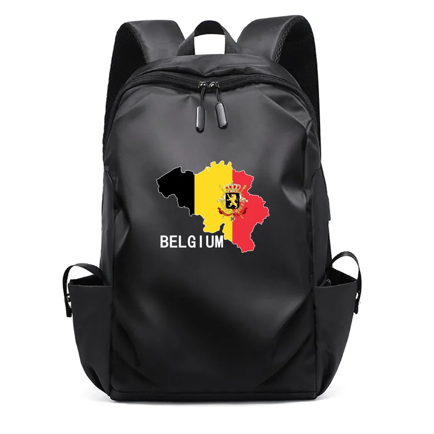 

Laptop Backpack Travelling Women Men's Waterproof Laptop Backpack Belgium Map Printed Boy Girl Notebook Rucksack