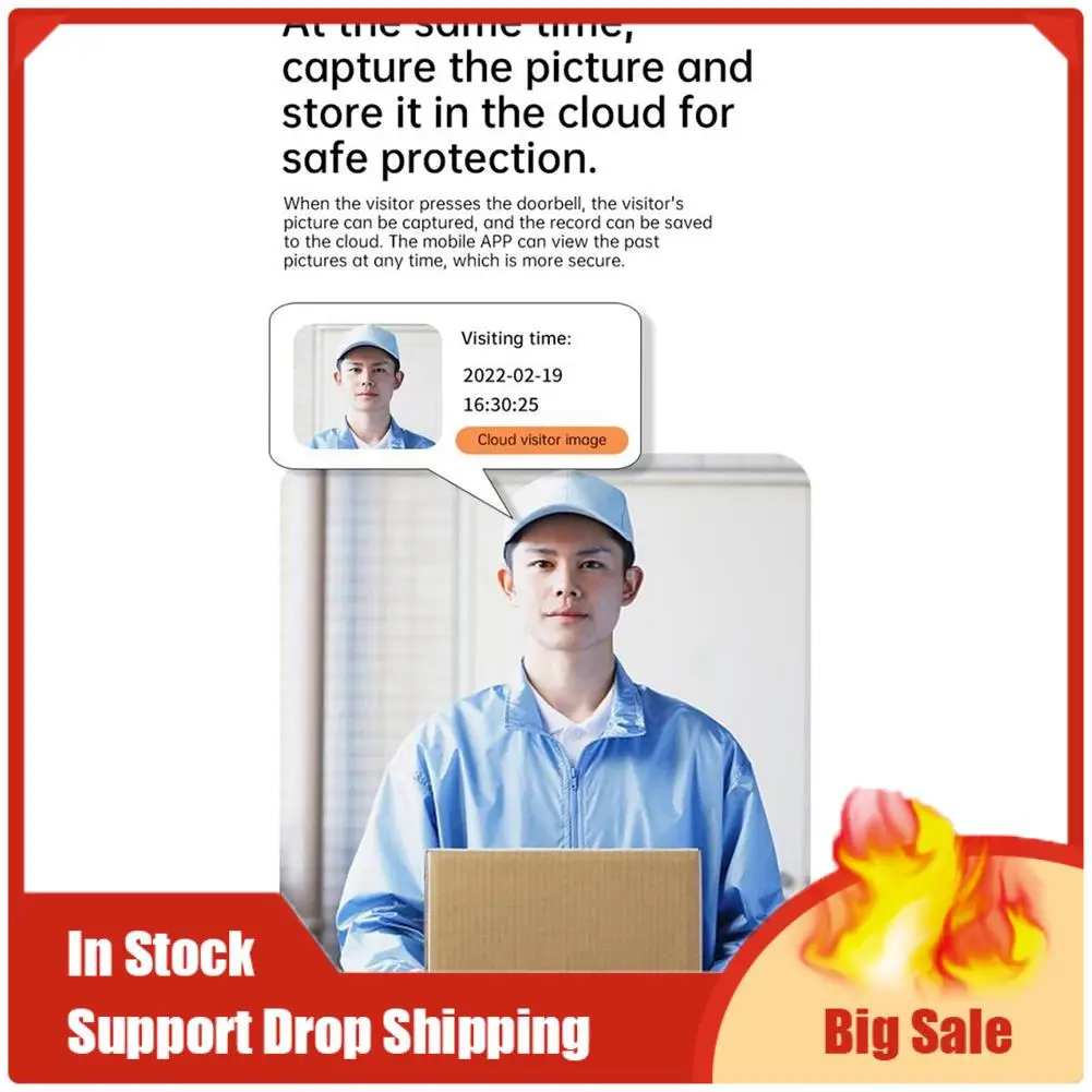 TOP ข้อเสนอ Tuya สมาร์ท Doorbell HD Night Vision WIFI 2-Way Intercom การดูแบบเรียลไทม์สําหรับ Home Security ระบบ