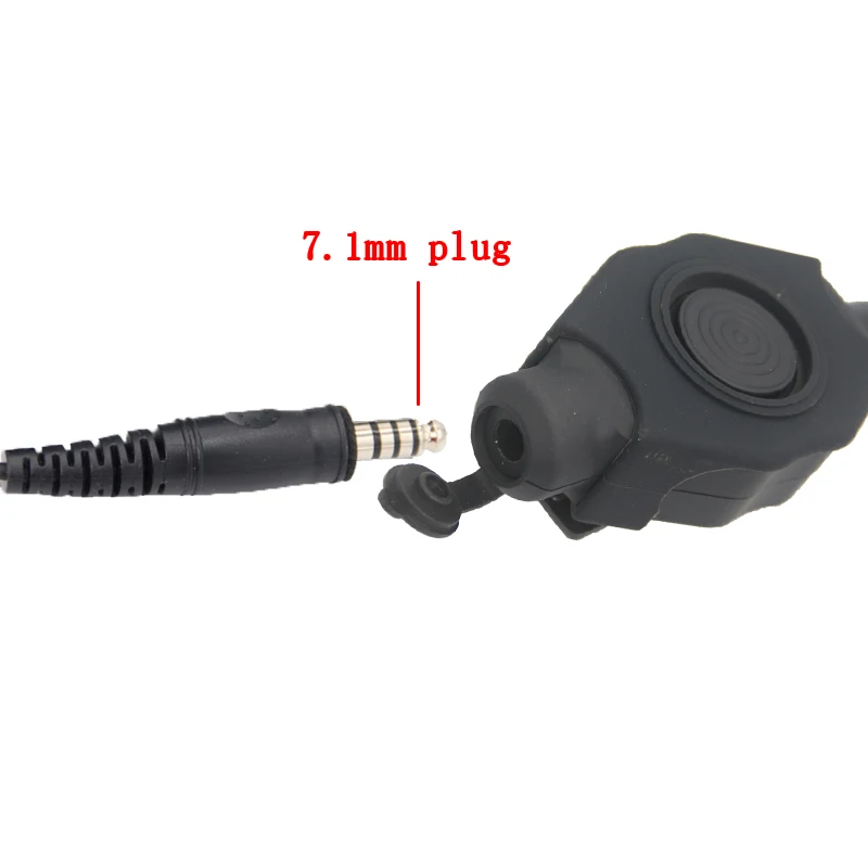 Waterproof Large PTT Button Launch Switch Adapter To 7.1mm Tactical Earphones for Motorola XIR P6600 E8608 E8600 DP3441 MTP3150