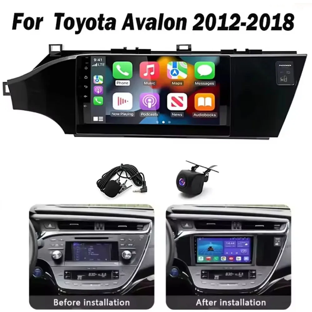 9 Inch Android 13.0 2+32GB For Toyota Avalon 2012-2018 Car GPS Navigation Multimedia Player Radio Tape Recoder fit for Carplay