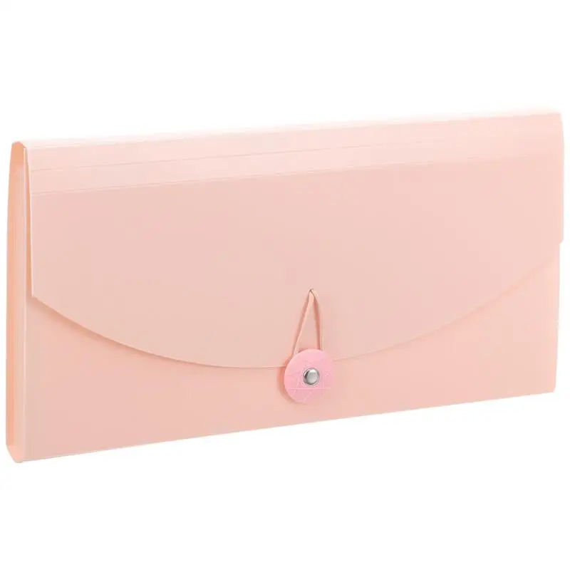 Receipt Organizer File Folder Bag B6 Bills Accordion Coupon Organizer School Office Receipts Holder File Pocket 26.5x14x2.5 Cm