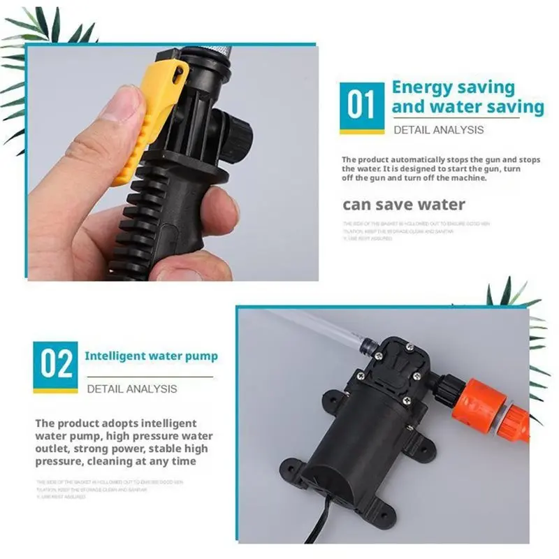 High Power Portable Electric Pressure Washer EU Plug, Spray Gun For Car Auto For Home Patio,Floor Air Conditioner Cleaning