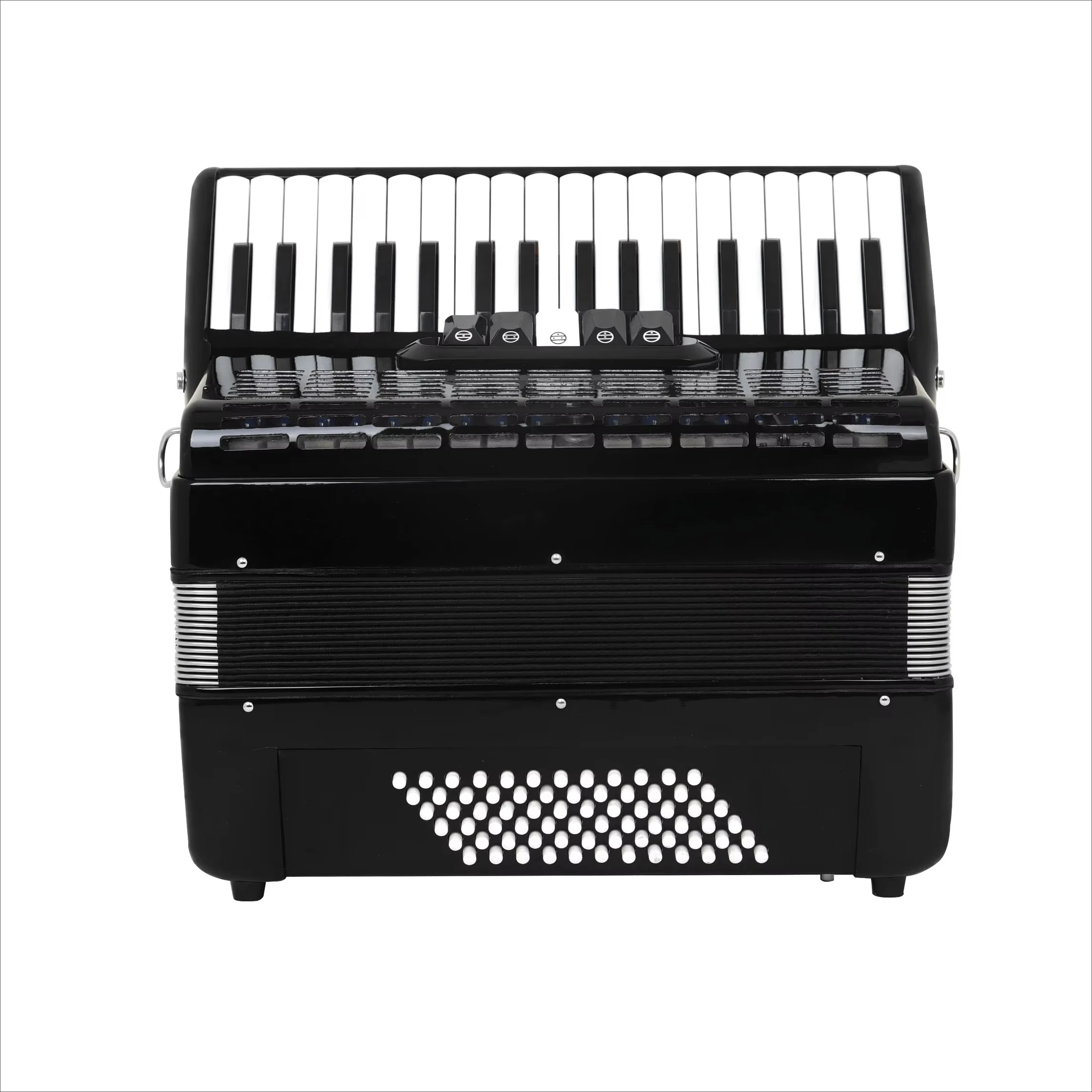 AH-50 34 Key 72 Bass Professional Accordion with 5 Register Switches Anti Slip Keys Responsive Bass System