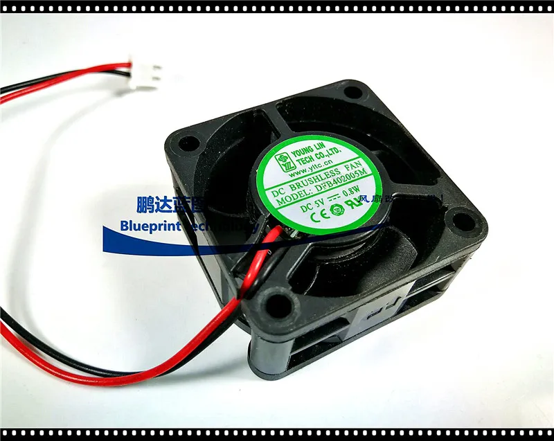 40*40 * 20mmNew Yonglinxing Dfb402005m 4020 4cm 40*40 * 20mm5v Double Ball DC Cooling Fan