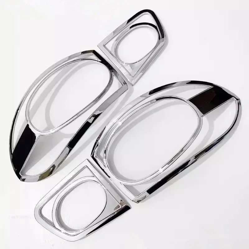 Chrome Car Rear Tail Light Lamp Cover Trim For Volkswagen vw Tiguan 2009 2010 2011 2012 Taillight Trims Sticker Car Styling 4pcs