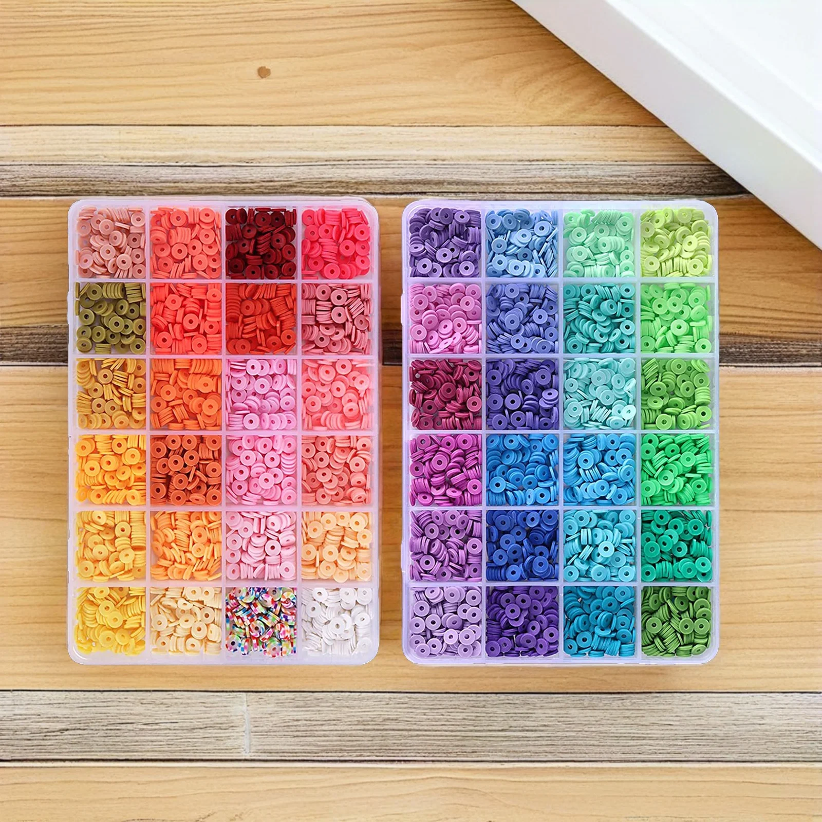 1 مجموعة الطين لصنع المجوهرات لتقوم بها بنفسك الحرفية الكبار صندوق تخزين وشملت الطين حبة سوار مطرز أساور عدة صانع سوار #6