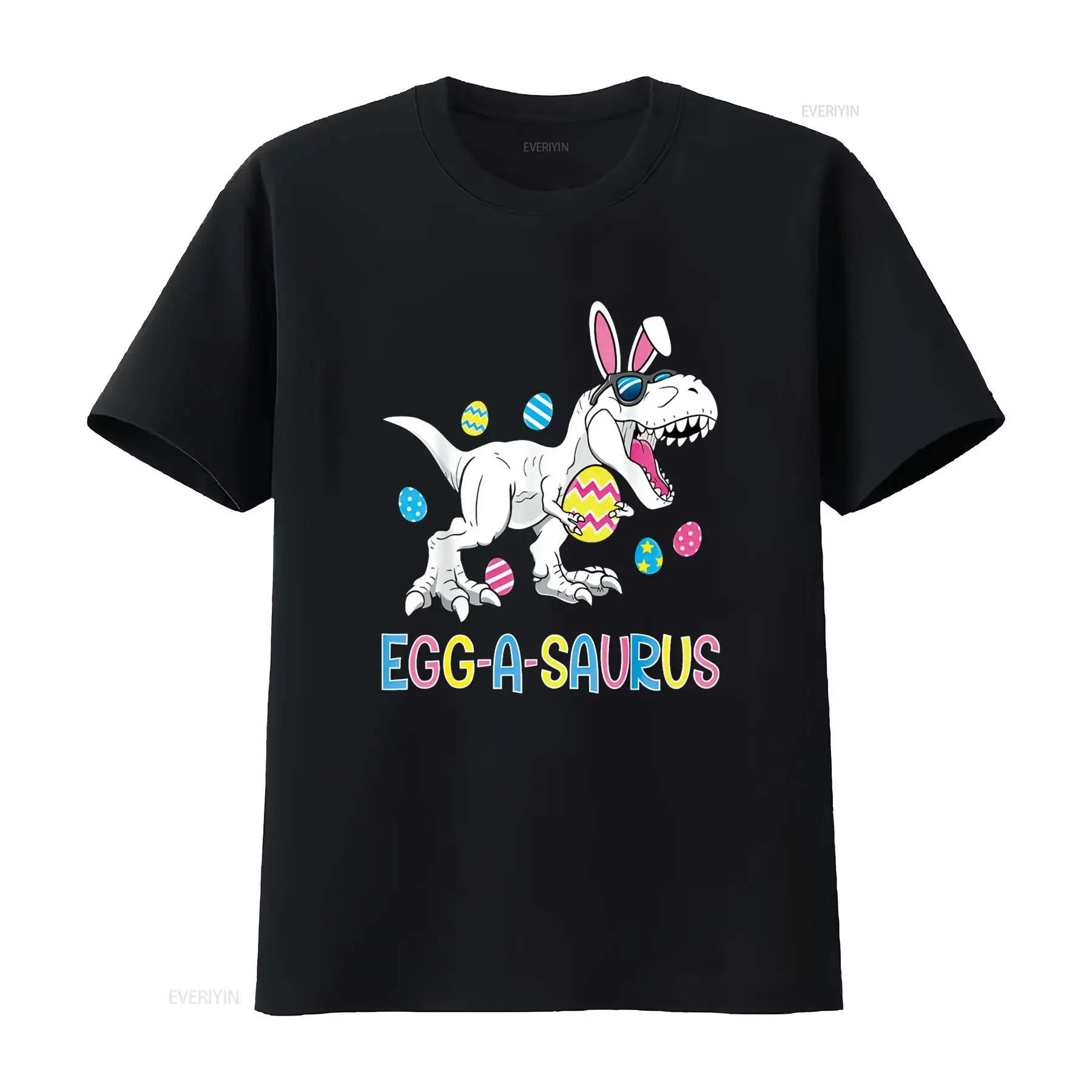 Easter Bunny Dinosaur Egg A Saurus TRex Kids Boys Toddlers T Shirt vintage Washed designer clothes Unisex Slightly Soft homme