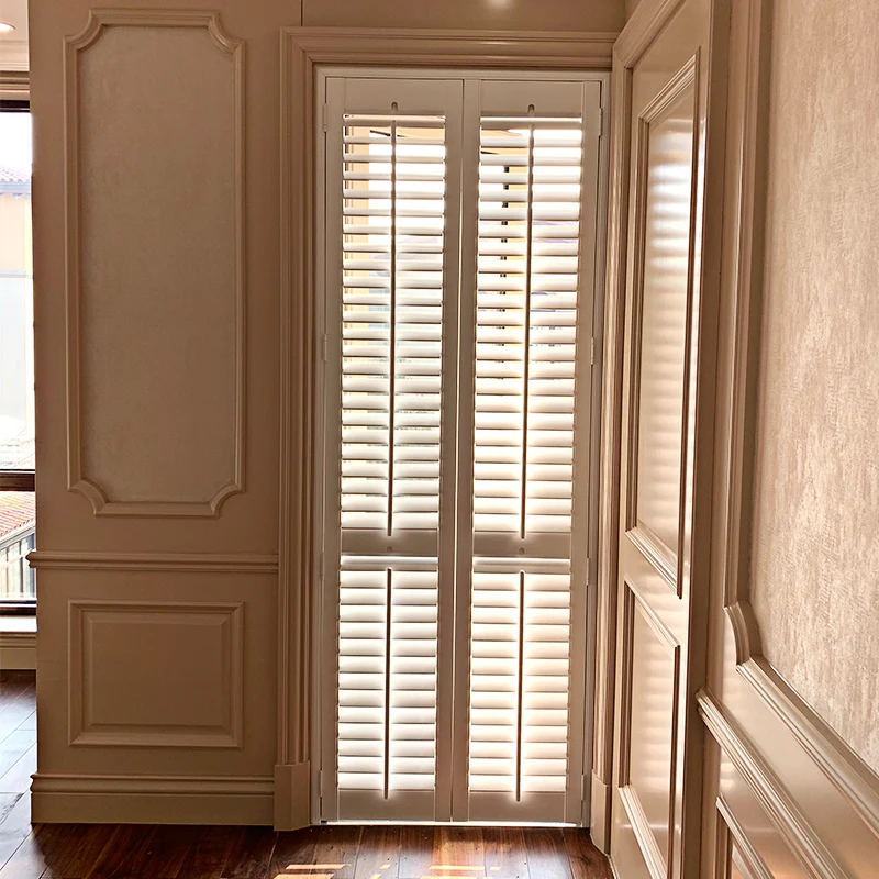 1 square meter High Quality Solid Wooden White Black Brown Customized Window Door Blinds Shades & Shutters