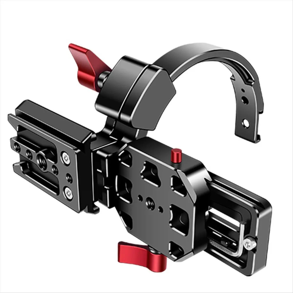 【DT56】New Rotatable Collar Mount Plate Half Rings Structure Angle Horizontal Vertical Bracket for , , ,