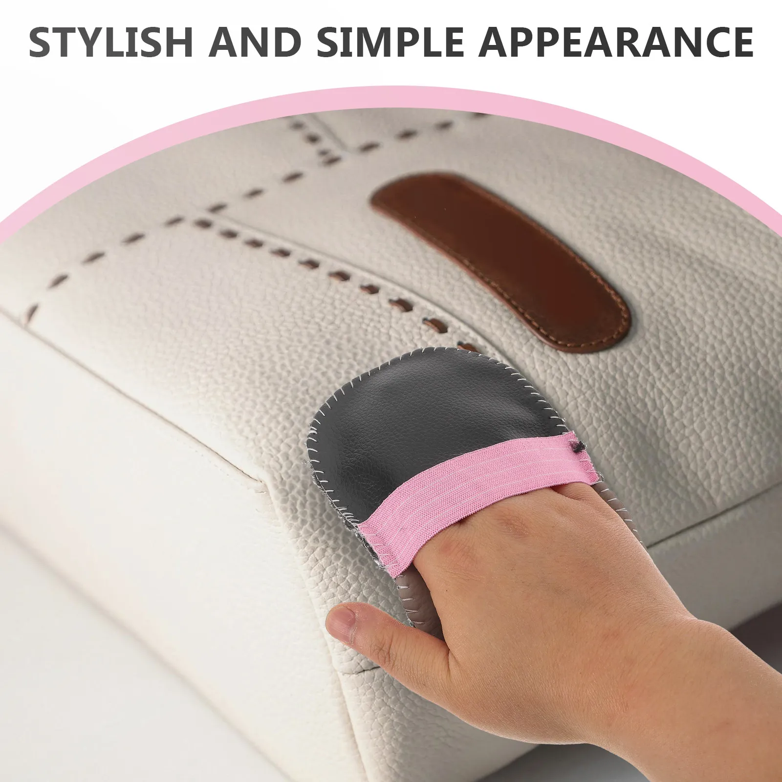 8Pcs Care Brush Glove Set Soft Polishing Mitts for Sofa Shoe Bag Cleaning Shine Restoration Couch Care Kit