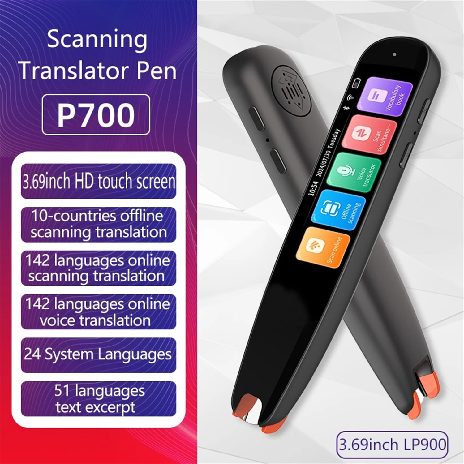 AI SmartScan Multilingual Learning Pen: English Translator, Scan Dictionary & Offline Tool for Kids | Ideal EU Early Ed Gift