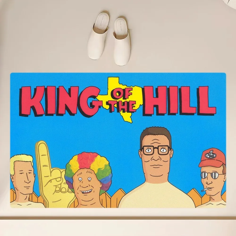 Cartoon K-King of the H-Hill Floor Mat  Anti-Slip Bathroom Kitchen Bedroom Living Room Entrance Rug Home Decor