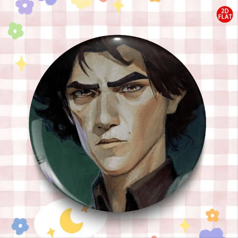 2026 Latest Cartoon Anime Plastic Pin Brooch Badge 2D Flat Suitable For Clothing Badges Button Round Creative Pin Brooch