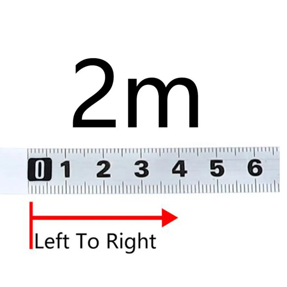 가정용 스테인레스 스틸 1M 2M 미터법 스케일 눈금자 레이아웃 도구 정원 도구 측정 테이프 워크샵 장비