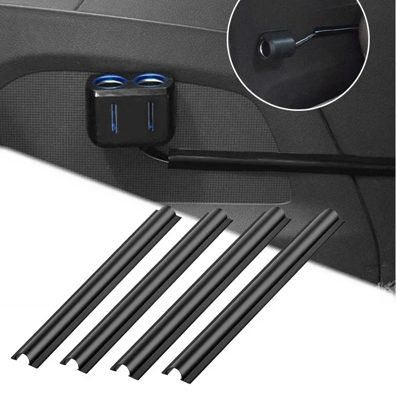 Fixed protective cover for car charging cable, hidden car cable clamp, internal car cable management, car cable fixing device