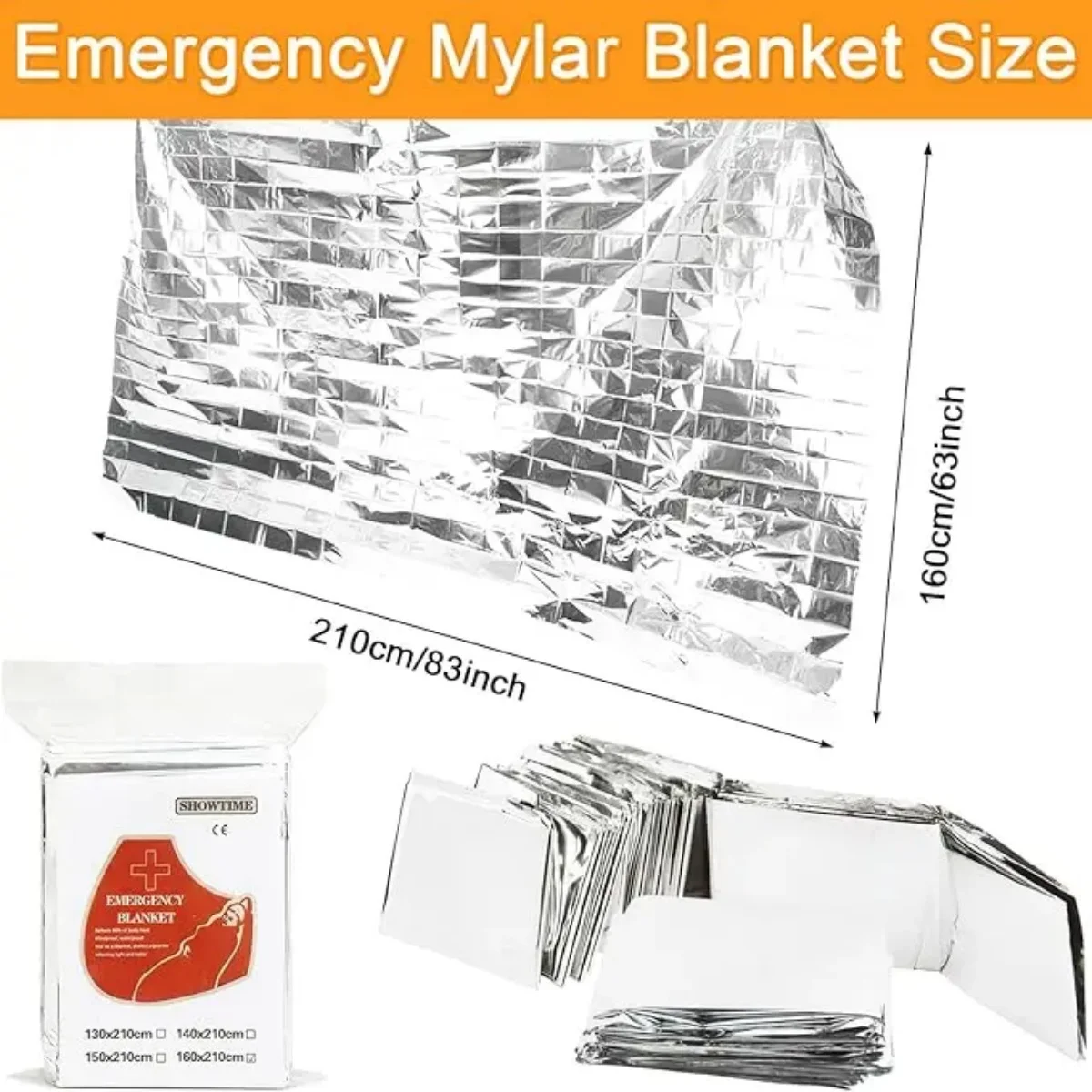 야외 생존 담요, 캠핑, 하이킹, 응급처치, 따뜻한 담요, 재난 구조, 노숙자를 위한 필수품으로 따뜻하게 유지