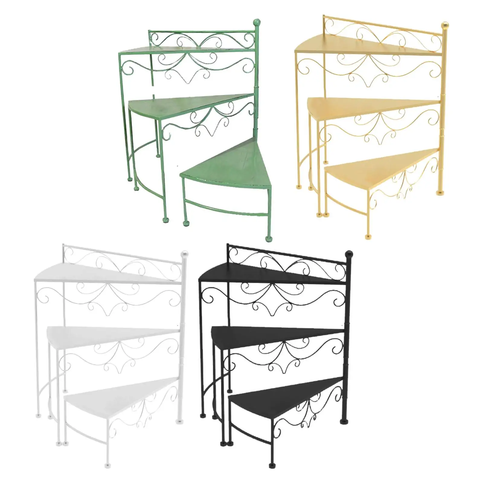 다층 꽃 스탠드 꽃 스탠드 현대 스토리지 선반, 꽃 랙 식물 선반 거실 실내 야외 코너