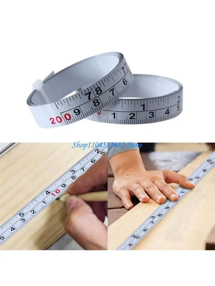 

Y6GD Double Scale RustProof Ruler Self-Adhesive Measuring Tape Track Tape Measure