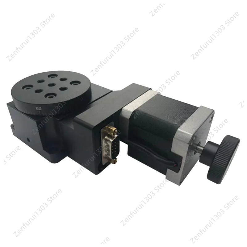 Y200RA60 Electric Rotary Stage 60MM Precision Indexing Table 360° Turntable Pan-Tilt