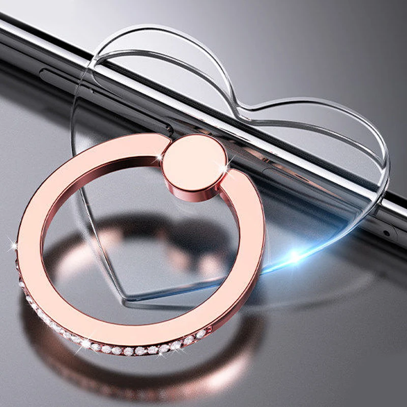 Transparenter Handy-Ringhalter mit Ständer 360° ° Graddrehung, transparenter Fingergriff, Ständer, kompatibel mit iPhone Xiaomi für Handyhülle – Detail 17