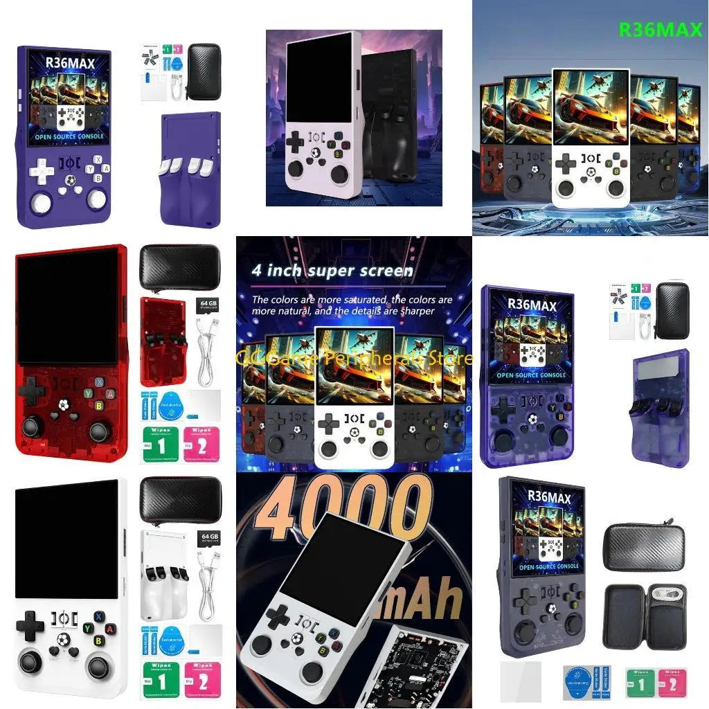 

U55B Portable Gaming Device R36Max 4.0in Display 4000mAh Battery For Classical Game