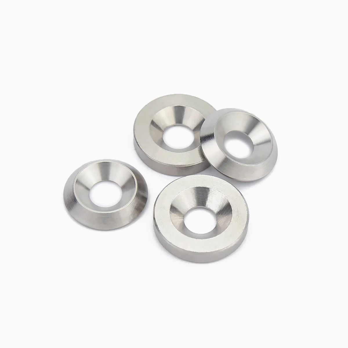 304 Stainless Steel Conical Fisheye Gasket With Concave Convex Solid Gasket m3m4m5m6m8m10mm