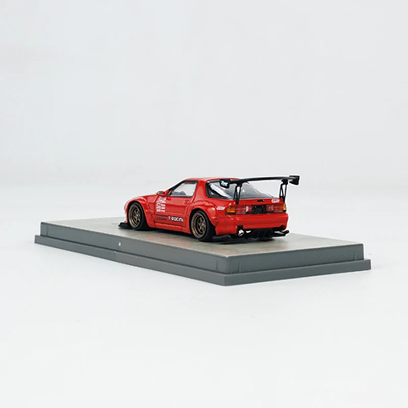 Tarmac Works 1:64 Model Car Pandem RX-7 FC3S Alloy Die-Cast Sport Vehicle -Red