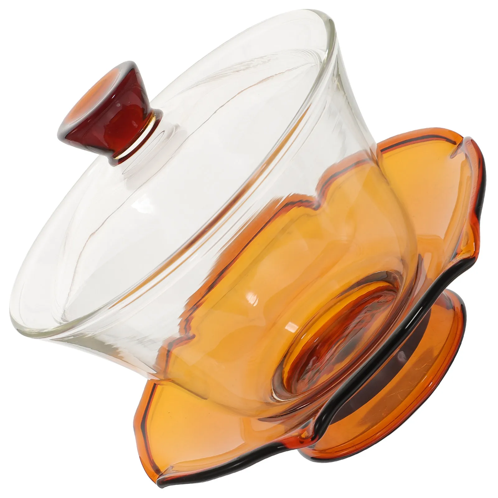 

1 Set Transparent Glass Tea Cup Saucer Lid for Brewing Tea Clear Tureen Teacup Modern Design Glass Teacup