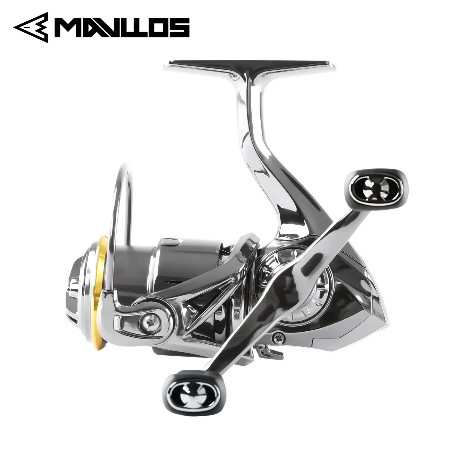 Mavllos BLAST Spinning Fishing Reel,Ratio 5.2:1 Brake Force 12kg Shallow Spool Double Handle Freshwater Bass Bait Spinning Reel