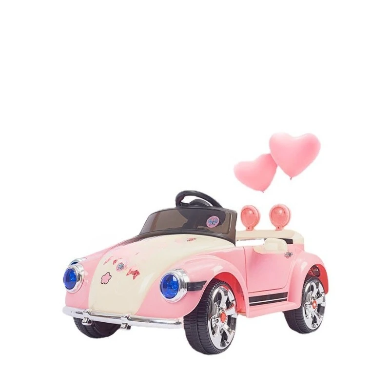 

Electric car four wheels can seat charging remote control car boys and girls swing princess car