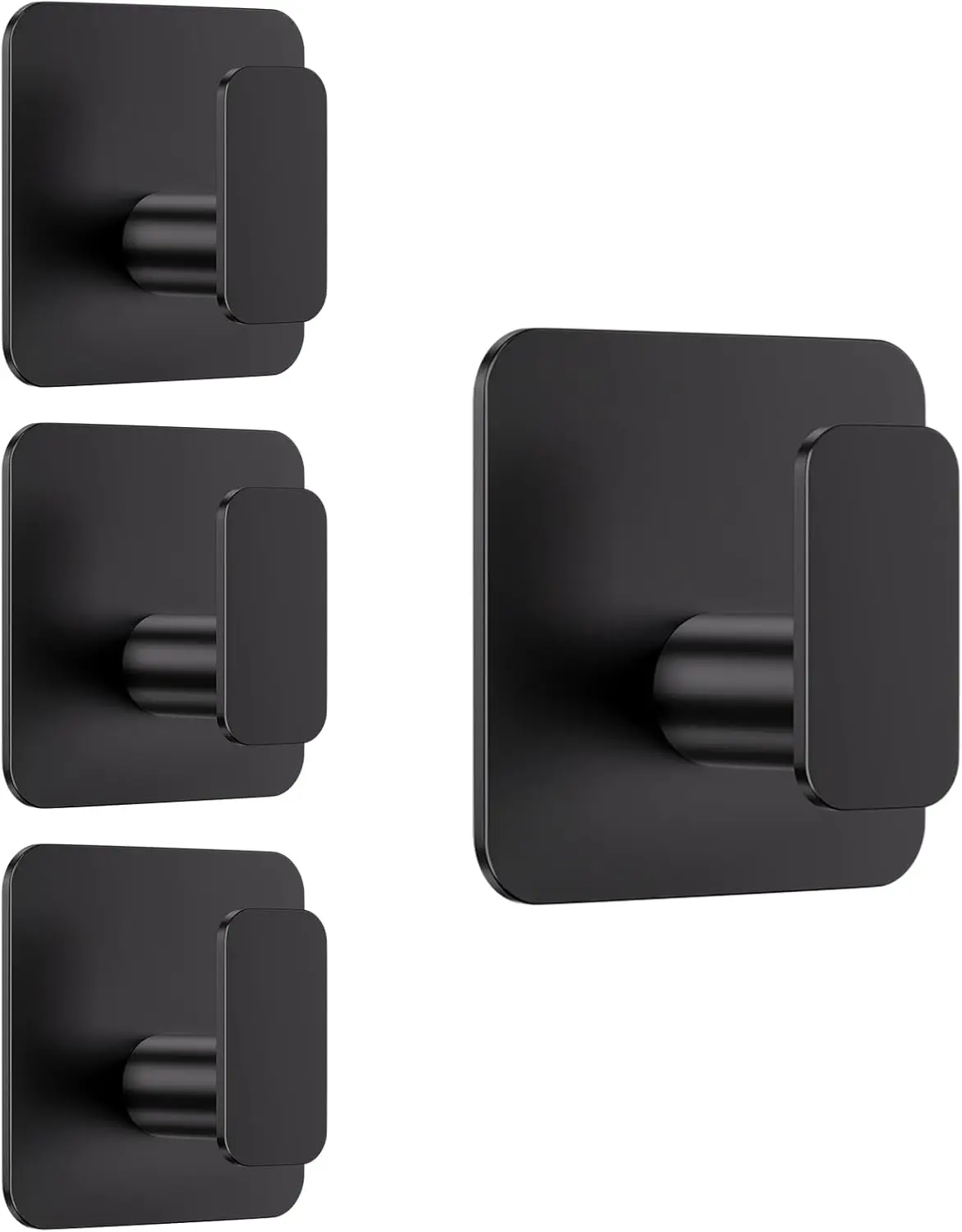 Heavy Duty Adhesive Hooks for Hanging, 22lb Strong Wall Hooks No Damage for Bathroom Kitchen Towel Coat, Waterproof Stainless