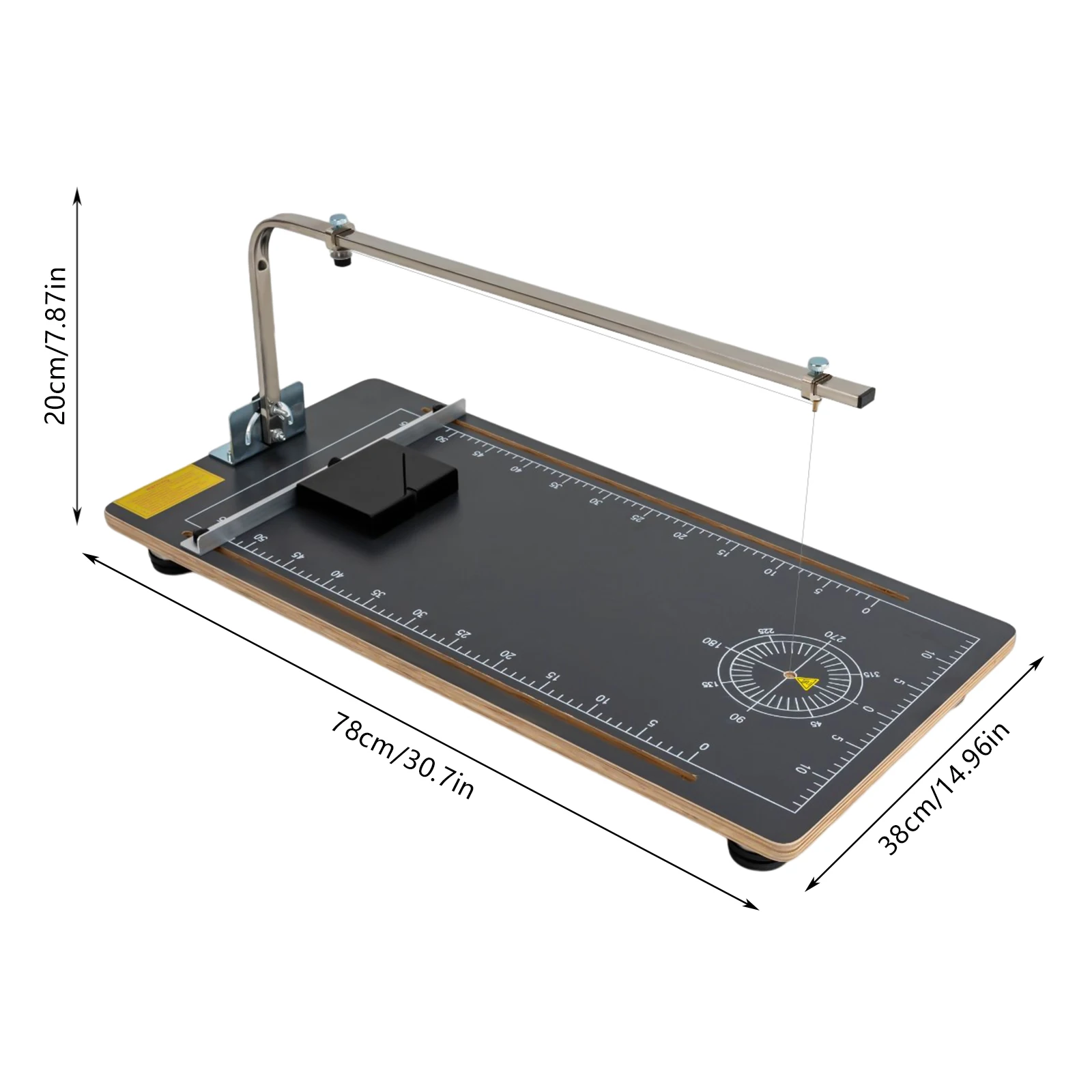 Maszyna do cięcia pianki przewodowa, maszyna do cięcia drutu elektryczny 38*78cm, drut do ogrzewania elektrycznego o średnicy 0.2mm/0,007 cala