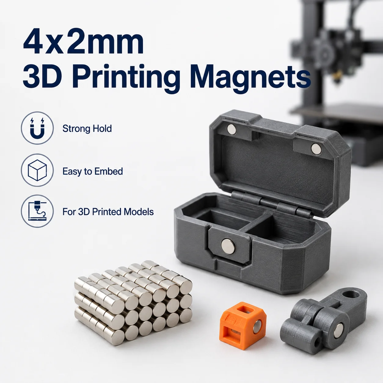 3D Printing Laptop - Kit Alat Pencetakan 3D 4x2mm Magnet