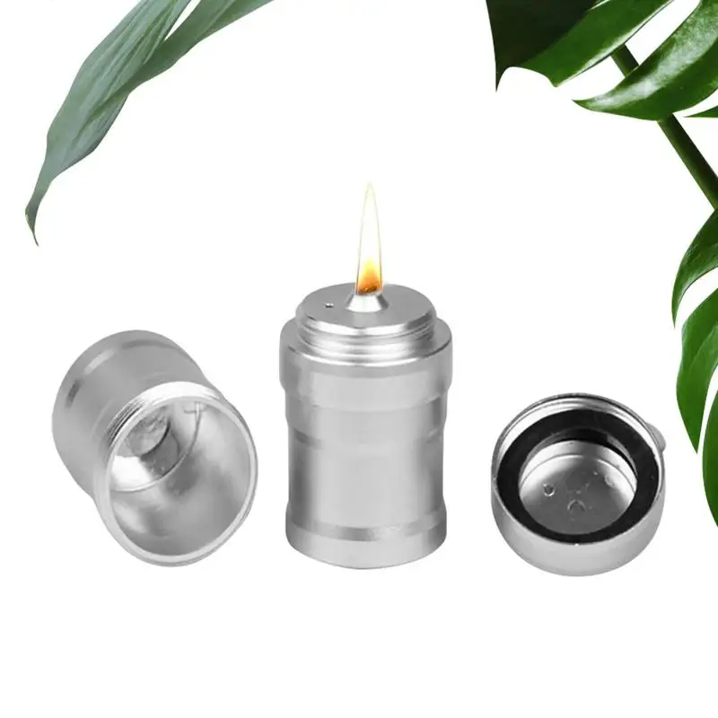 Portable Metal Mini Alcohol Lamp Lab Equipment Heating Camping For Outdoor Travel Stoves Liquid Survival Travel Accessories