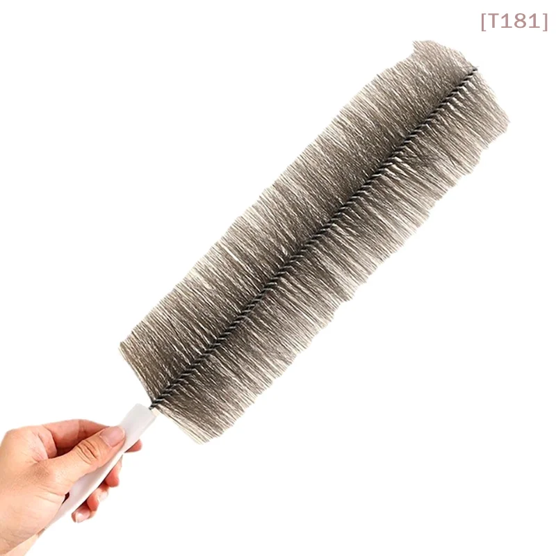 [E]Fan Brush Bendable Microfibre Duster Household Dust Remover Cleanning Brush For Air-conditioner Furniture Shutter Car Cleaner