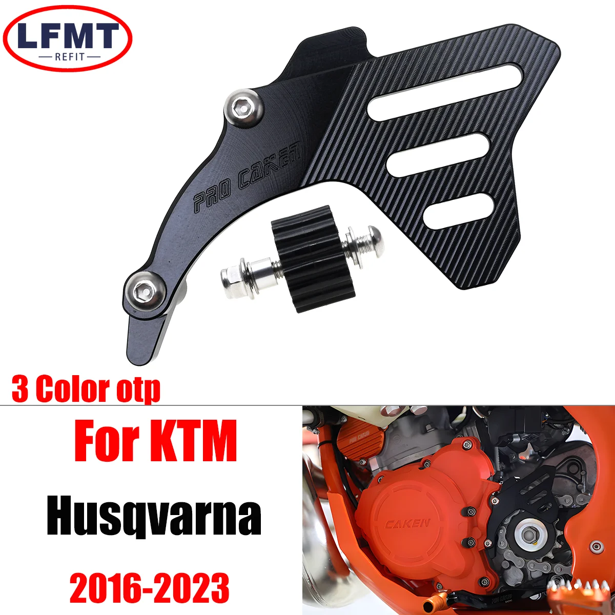 

Front Sprocket Cover Case Saver Protector Chain Guard For Husqvarna TC TE TX FE FX FC 250 300 TE250I TE300I 2016 2017 2018-2023